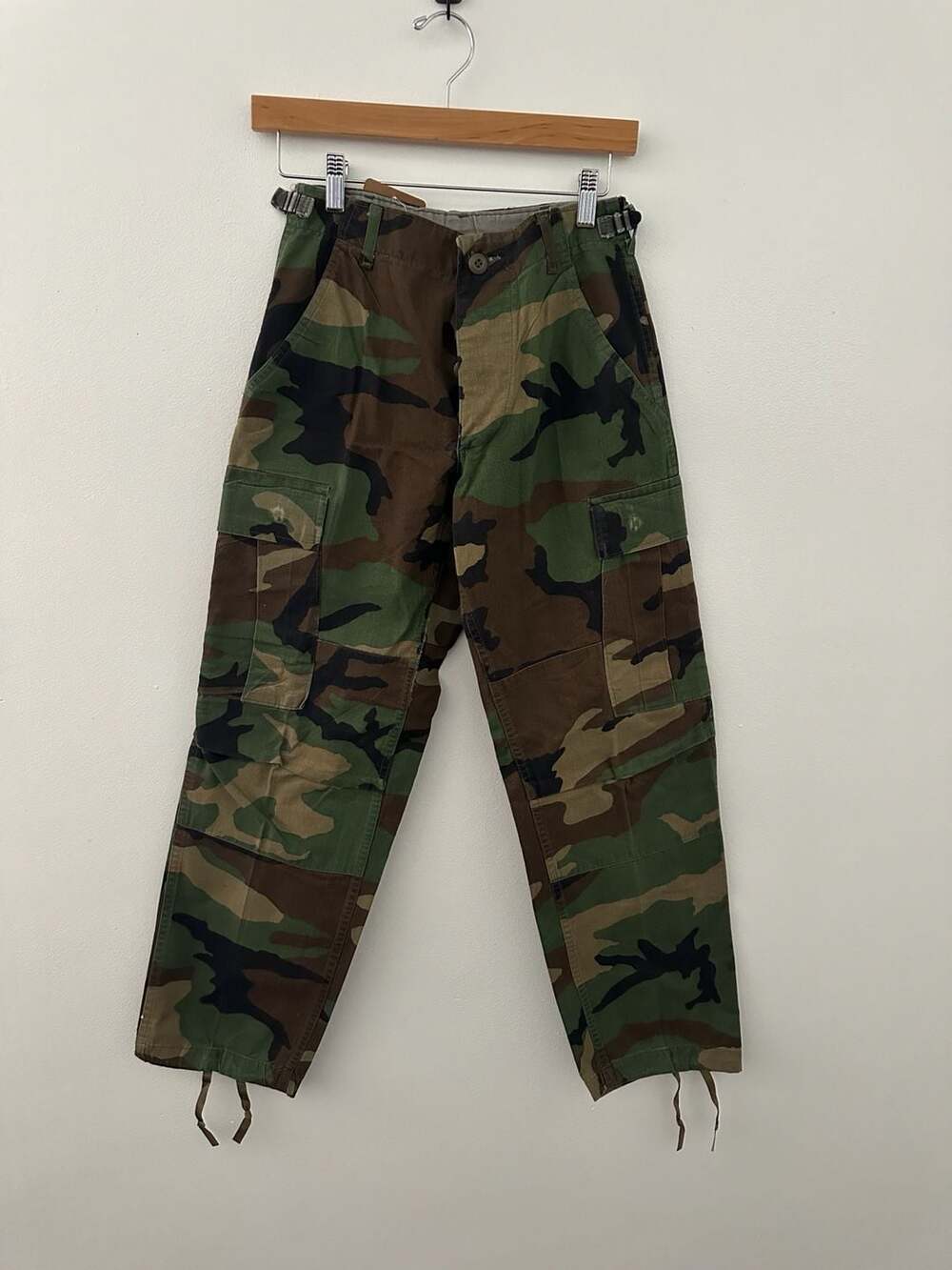 Vintage US Military Woodland Camouflage BDU Cargo Pants